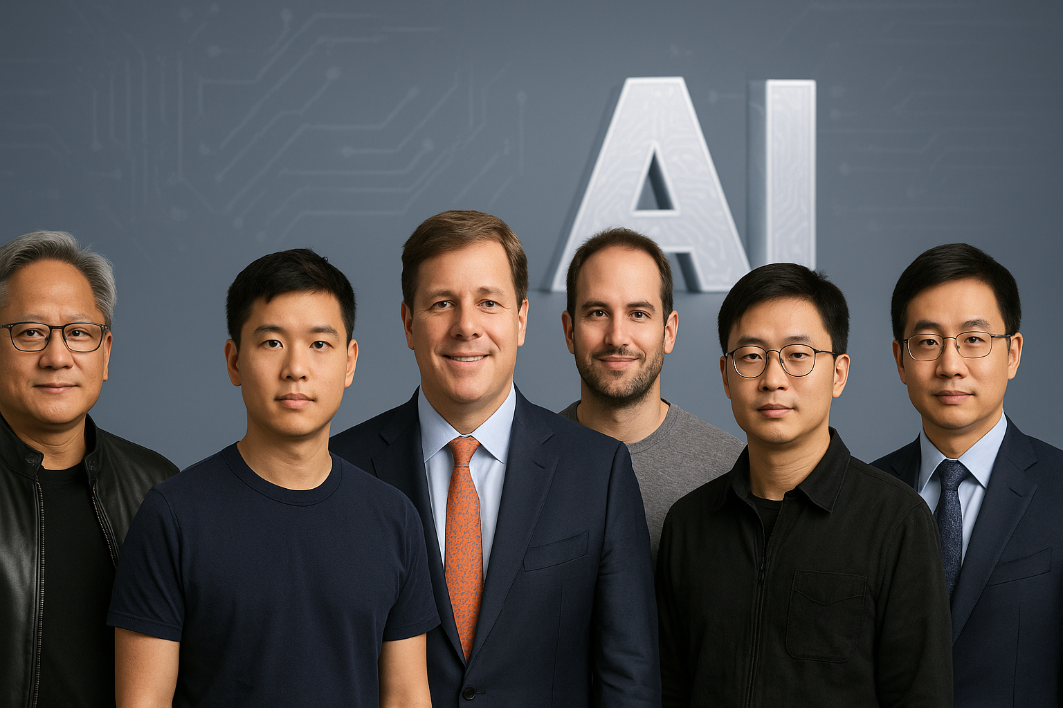 Portrait Image Caption: Meet the billionaire minds behind the global AI boom—from Nvidia to OpenAI and beyond. Portrait Image Caption: Meet the billionaire minds behind the global AI boom—from Nvidia to OpenAI and beyond.
